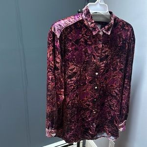 Johnny was velvet button down